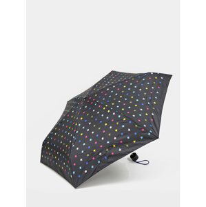 Čierny dámsky vzorovaný skladací dáždnik Esprit