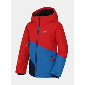 Červeno-modrá chlapčenská zimná bunda Hannah