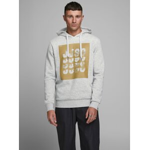 Šedá mikina s kapucou Jack & Jones Fury