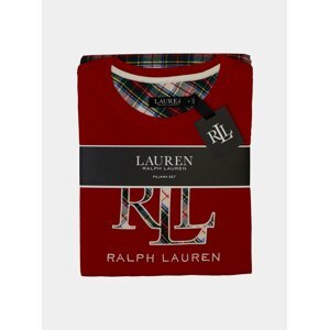 Červené dámske pyžamo Lauren Ralph Lauren