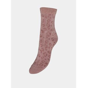 Ružové vzorované ponožky VERO MODA
