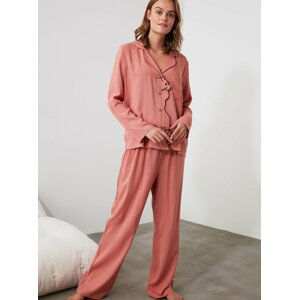 Ružové dámske pyžamo Trendyol