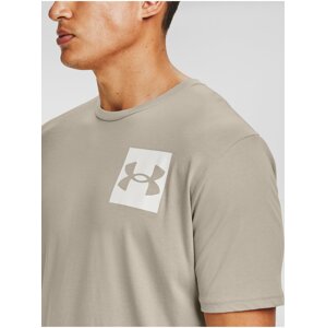 Tričko Under Armour UA BOX LOGO SS - svetlohnedá