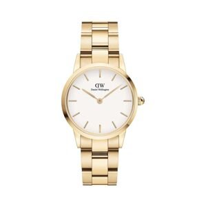 Hodinky Daniel Wellington Iconic Link White dámske, zlatá farba