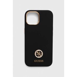 Puzdro na mobil Guess iPhone 15 6.1 čierna farba