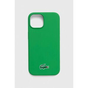 Puzdro na mobil Lacoste iPhone 15 6,1 zelená farba