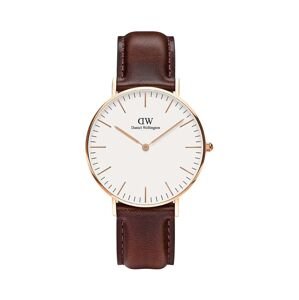 Hodinky Daniel Wellington Classic 36 Bristol hnedá farba