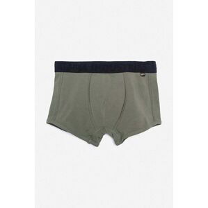 Boxerky Alpha Industries 2-pak 118924.257-green, pánske, zelená farba