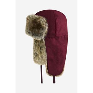 Vlnená čiapka Kangol Wool Ushanka K0102FA.VINO-VINO, béžová farba, vlnená