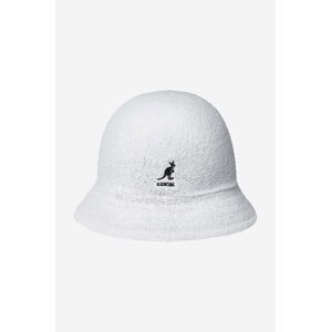 Obojstranný klobúk Kangol K3555.WHITE/BLACK-WHITE/BLCK, biela farba