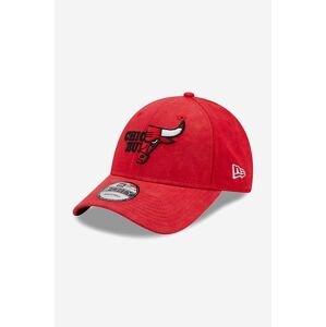 Bavlnená šiltovka New Era Washed Pack 940 Bulls 60240445-red, červená farba, s nášivkou