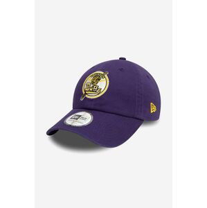 Bavlnená šiltovka New Era Minor League Cscl Houston Buffaloes 60141932-violet, fialová farba, s nášivkou