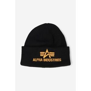 Čiapka Alpha Industries 3D Beanie Wmn 118916.03-black, čierna farba