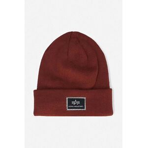 Čiapka Alpha Industries X-Fit Beanie 168905.184-red, červená farba