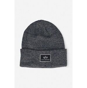 Čiapka Alpha Industries X-Fit Beanie 1 168905.315-navy, tmavomodrá farba