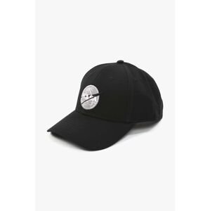 Bavlnená šiltovka Alpha Industries Nasa Cap 186903.03-black, čierna farba, s nášivkou