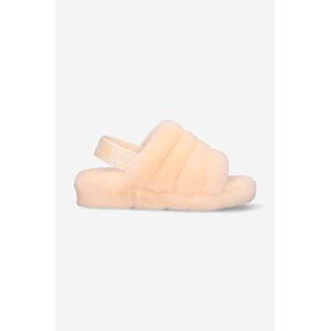 Vlnené papuče UGG Fluff Yeah 1095119.PFZ-PFZ, béžová farba