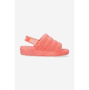 Papuče UGG Fluff Yeah Terry 1127116 PBLS ružová farba