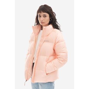 Bunda Columbia Puffect Jacket 1864781890-pink, dámska, ružová farba, zimná, oversize