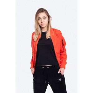 Bunda Alpha Industries MA-1 TT 141041 577 dámsky, červená farba, prechodná