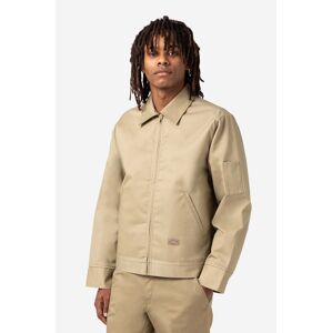 Bunda Dickies Lined Eisenhower DK0A4XK4KHK-beige, pánska, béžová farba, prechodná, DK0A4XK4KHK