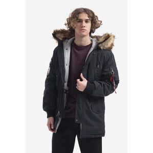 Bunda Alpha Industries Arctic Discoverer 118100.03-black, pánska, čierna farba, zimná