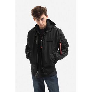 Bunda Alpha Industries Ma-1 D-Tec Se 133104.515, pánsky, čierna farba, prechodná