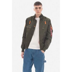 Bunda Alpha Industries Falcon II 156109.257-green, pánska, zelená farba, prechodná,156109 257