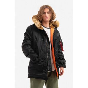 Bunda Alpha Industries N3B VF 59 103141.03, pánska, čierna farba, zimná