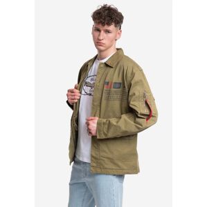 Bunda Alpha Industries Field Jacket LWC 136115.11-green, pánska, zelená farba, prechodná