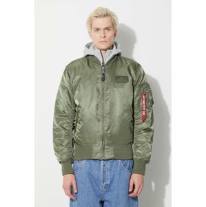 Bunda Alpha Industries MA-1 D-Tec 183110.01, pánska, zelená farba, prechodná