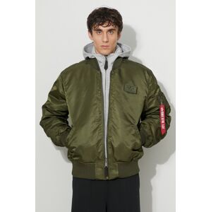 Bunda Alpha Industries MA-1 D-Tec 183110.257, pánska, zelená farba, prechodná