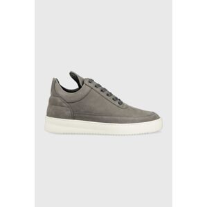 Semišové tenisky Filling Pieces Low Top Ripple Nubuck šedá farba, 25122842002.D