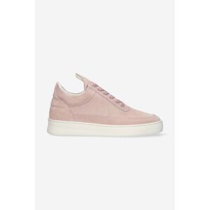 Semišové tenisky Filling Pieces Low Top Suede ružová farba, 10122792081, 10122792081