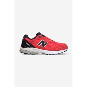 Tenisky New Balance M990PL3 M990PL3-PL3, červená farba