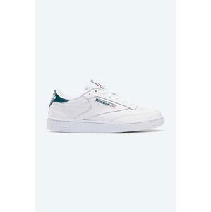 Kožené tenisky Reebok Classic Club C 85 GX7555-white, biela farba, GX7555