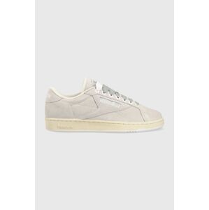 Semišové tenisky Reebok Club C Grounds HP6470-Grey, šedá farba