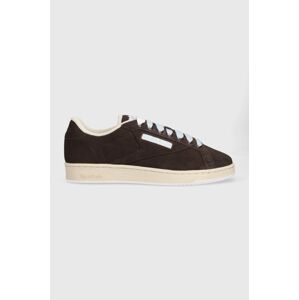 Semišové tenisky Reebok Club C HP6471-brown, hnedá farba