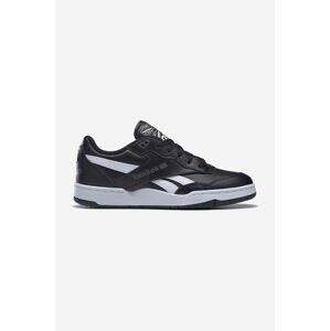 Kožené tenisky Reebok BB 4000 II IE4297-black, čierna farba