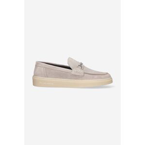 Semišové mokasíny Filling Pieces Core Loafer Suede pánske, šedá farba, 44229001108