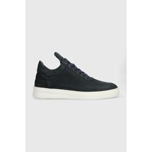 Semišové tenisky Filling Pieces Low Top Ripple Nubuck tmavomodrá farba, 25122842001041