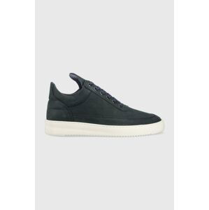 Semišové tenisky Filling Pieces Low Top Ripple Nubuck tmavomodrá farba, 25122842001043