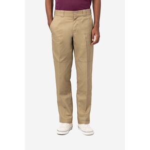 Nohavice Dickies Strght Dble Knee Rec DK0A4XZEKHK-beige, pánske, béžová farba, rovné