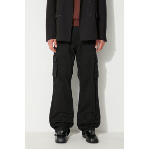 Nohavice Alpha Industries Jet Jet Pant 101212.03, pánske, čierna farba, rovné