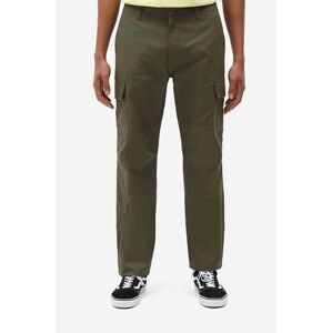 Bavlnené nohavice Dickies DK0A4XDUMGR-GREEN, zelená farba, rovné