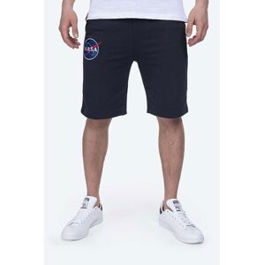 Šortky Alpha Industries 116362.07-navy, pánske, tmavomodrá farba