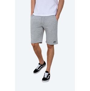 Šortky Alpha Industries Basic 116363.17-grey, pánske, šedá farba