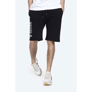 Šortky Alpha Industries Basic 116364FP.530-black, pánske, čierna farba