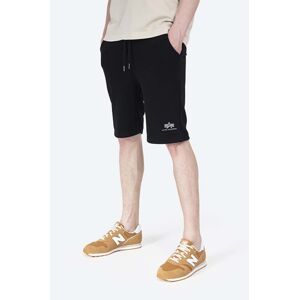 Šortky Alpha Industries Basic 116363FP.530-black, pánske, čierna farba