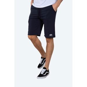 Šortky Alpha Industries Basic 116363.07-navy, pánske, tmavomodrá farba